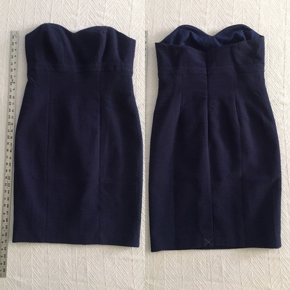 Ann Taylor Dresses & Skirts - Dark Blue Strapless Ann Taylor Dress - NWT